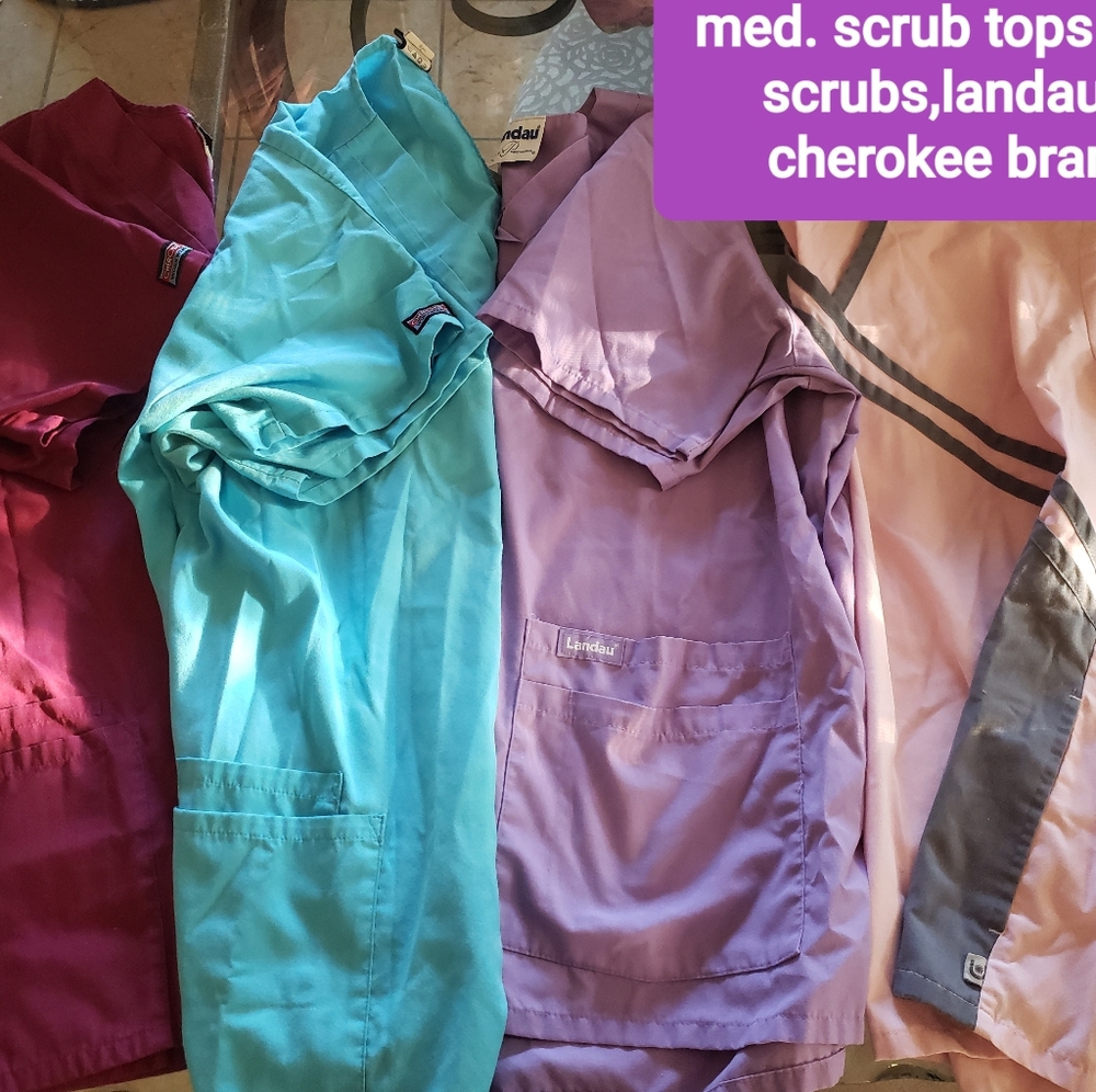 Scrubs tops womens- 4 in lot